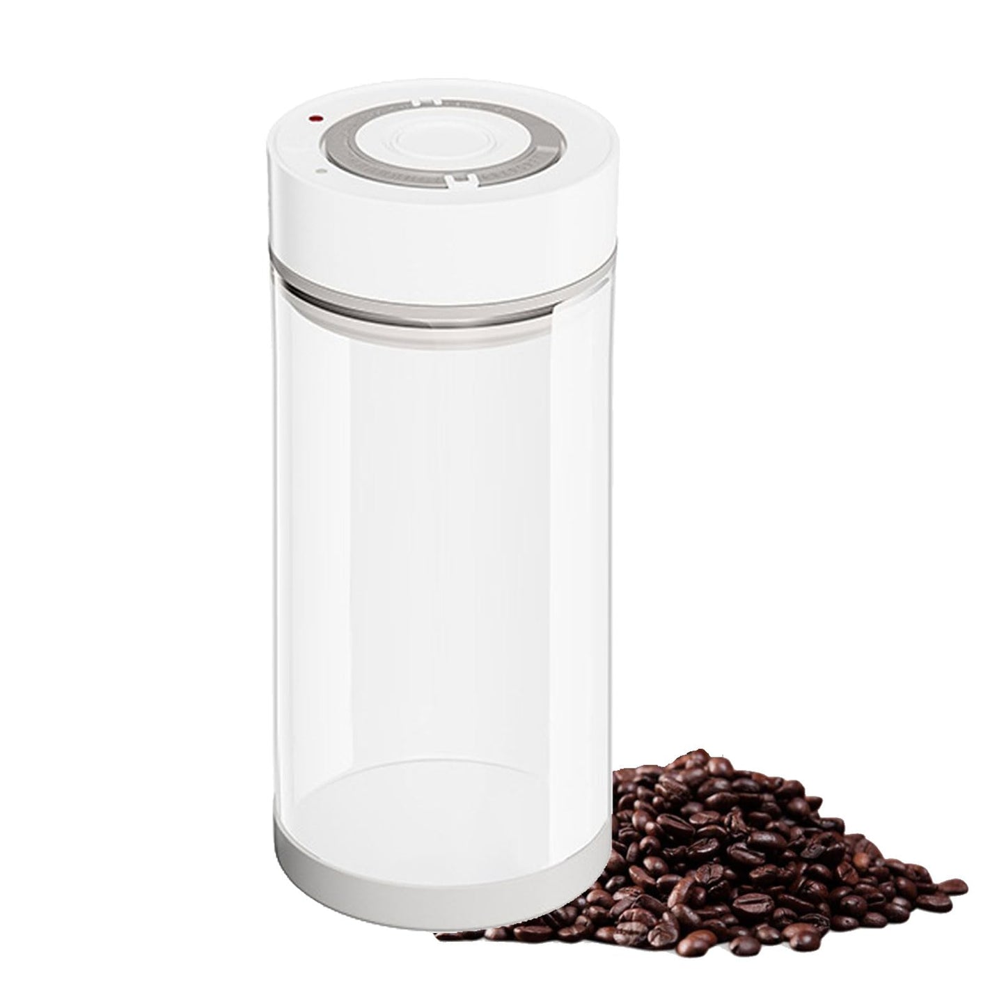 KUFUNG Electric Vacuum Sealed Jar, Glass Airtight Coffee Canister with Date Tracker, Coffee Bean Storage Container Kitchen Storage Jars for Dry Goods Cookie Candy Tea Spices, 1350ml